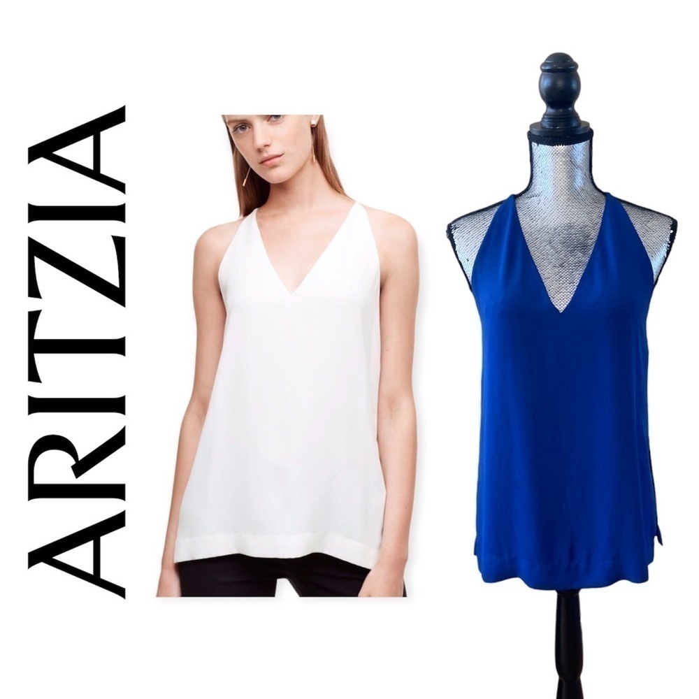 Aritzia Babaton Morris Blouse XS in Cobalt Blue